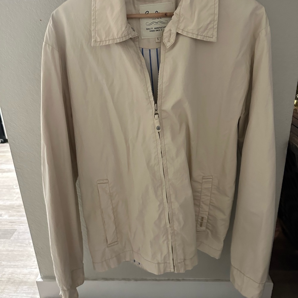 Pepe Jeans Cream and Blue Striped Shirt